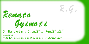 renato gyimoti business card